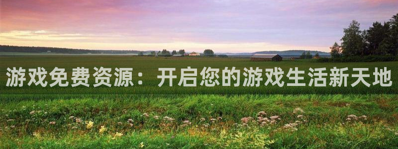 赢咖娱乐测速：游戏免费资源：开启您的游戏生活新天地