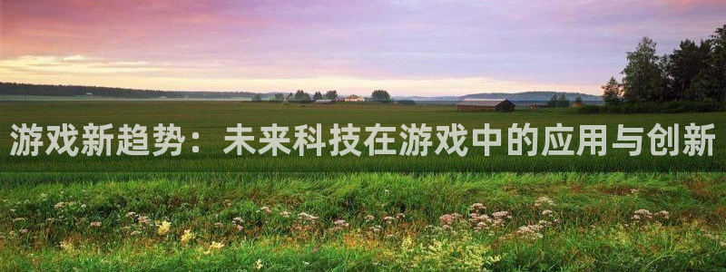 赢咖娱乐网页登录入口：游戏新趋势：未来科技在游戏中的应用与创